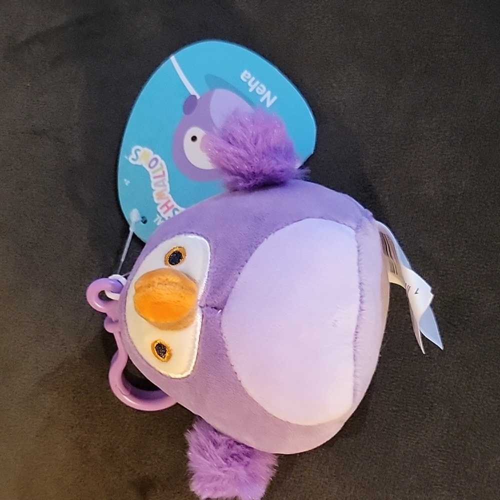 NWT Squishmallow Neha Clip on
